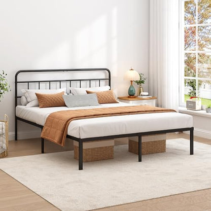 Full Bed Frame with Classin Headboard, Black, view 5