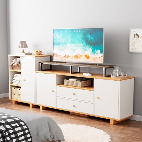 59" Large TV Riser Stand for 32-75 Inch TV, TV Shelf with Steel Legs, view 8