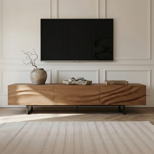 80 Inch Mid Century Modern TV Stand, view 2