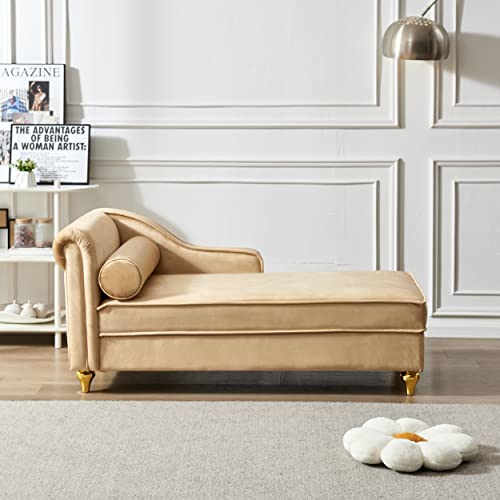 GDFStudio Upholstered Chaise Lounge Chair Indoor with Storage, view 5