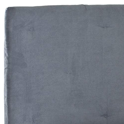Safavieh Martin Grey Velvet Upholstered Tufted Headboard (Queen)