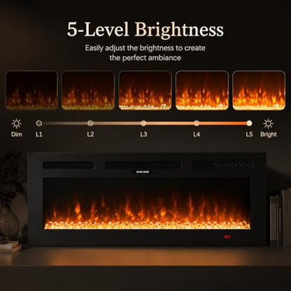 70" Fireplace TV Stand for TVs Up to 80", view 6