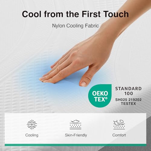 Bliss Cooling 12 Inch Twin Mattress, Gel-Infused Memory Foam, view 7