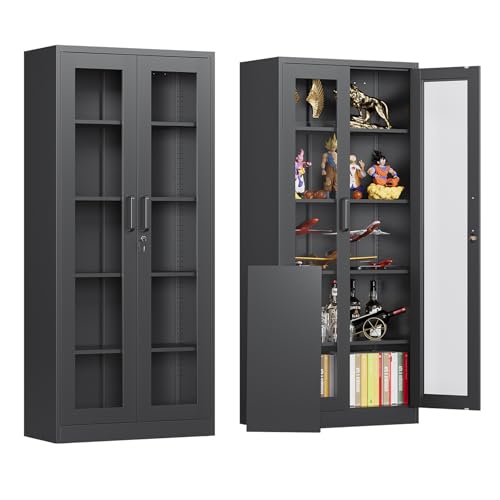 Locking Display Cabinet with Glass Door, view 2