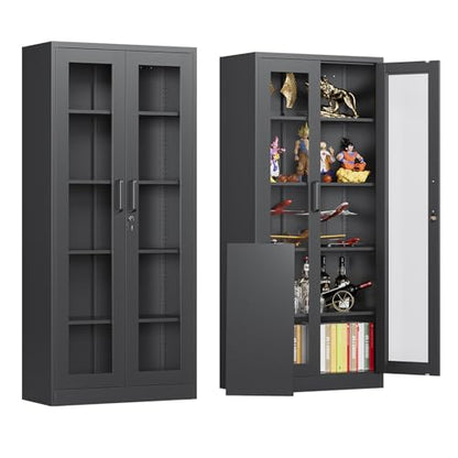 Locking Display Cabinet with Glass Door, view 2