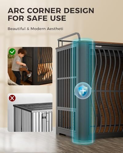 48-Inch Dog Crate Furniture for Large Dogs, view 5