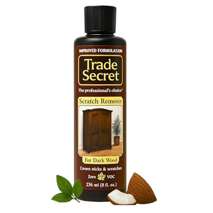 Scratch Concealer for Dark Wood Furniture & Floors – Dark Brown Shade Stain Covers Nicks, Scuffs, Dog & Cat Scratches, Minor Defects – Real Wood Only