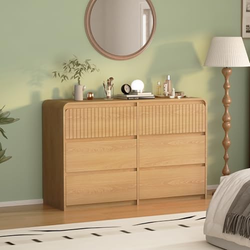 Modern 6 Drawer Dresser for Bedroom, 48" Large Wide Chest of Drawers, view 7
