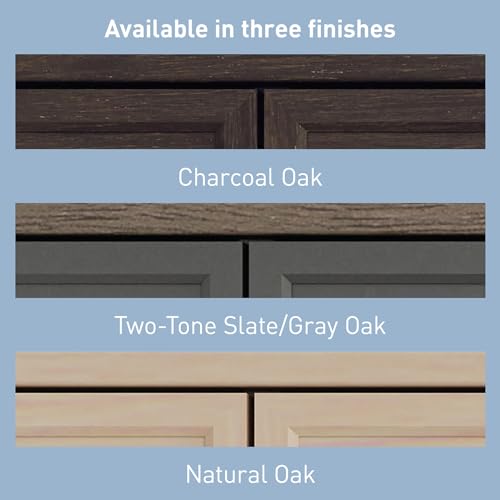 ® Koru 60" W Hutch for L-Shaped or Straight Computer Desks, Espresso Oak, view 7