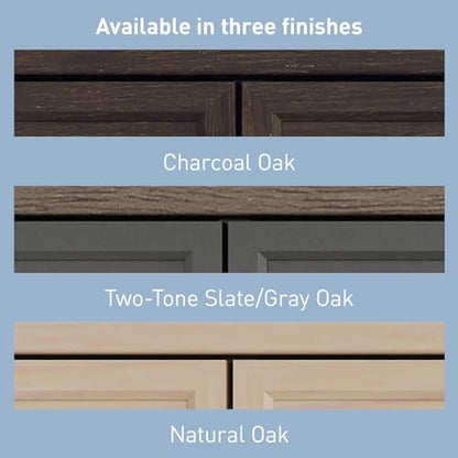 ® Koru 60" W Hutch for L-Shaped or Straight Computer Desks, Espresso Oak, view 7