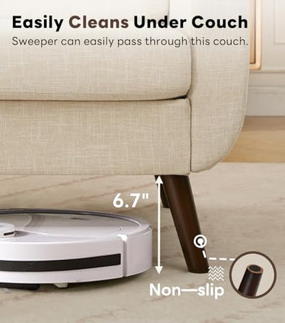 77.2" W Linen Sofa Couch, Mid Century Modern Decor Loveseat Couches for Living Room, Button Tufted Upholstered Small Couch for Bedroom, Solid, and Easy to Install Love Seats Furniture, Beige