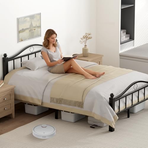Metal Full Size Bed Frames with Headboard & Footboard, view 5