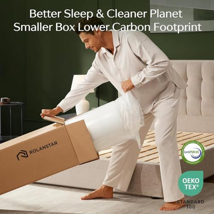 Twin Size Mattress, 6 Inch Gel Memory Foam Mattress in a Box, Fiberglass Free, Breathable for Cooler Sleep Supportive & Pressure Relief, CertiPUR-US Certified, White