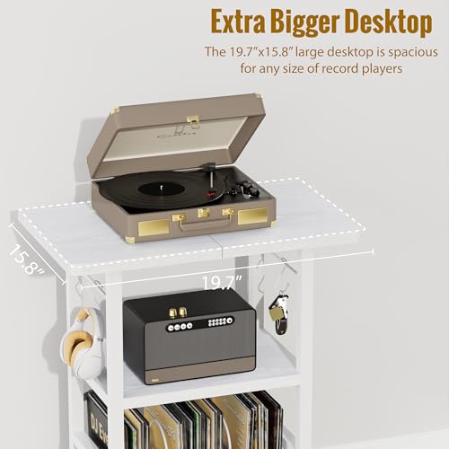 Record Player Stand with Extended Desktop, view 6