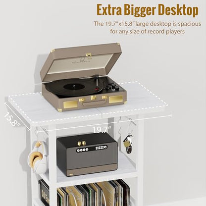 Record Player Stand with Extended Desktop, view 6
