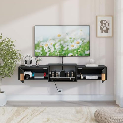 Mid Century Modern Floating TV Stand, view 7