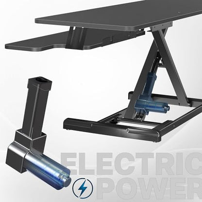 VIVO Black 36 inch Electric Desk Converter, DESK-VE36B, view 5