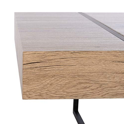 SAFAVIEH Home Collection – Tristan Rectangular Modern Coffee Table with Natural, view 5