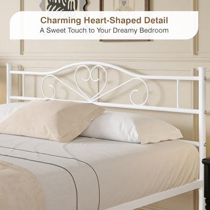 14 Inch Full Size Metal Platform Bed Frame with Headboard and Footboard, view 5