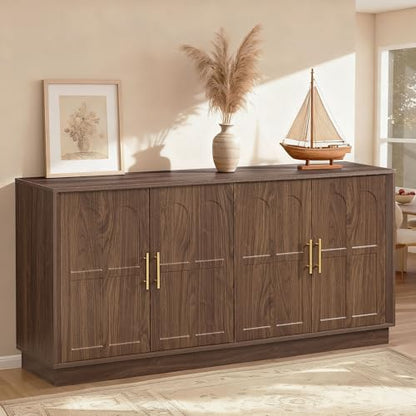 66.5" Sideboard Buffet Cabinet with Storage, Modern Credenza, view 3