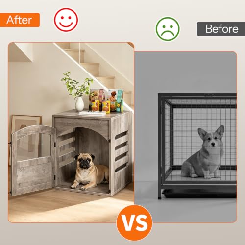 Dog Crate Furniture, Small Dog Kennel Indoor, Pet Side End Table, view 7