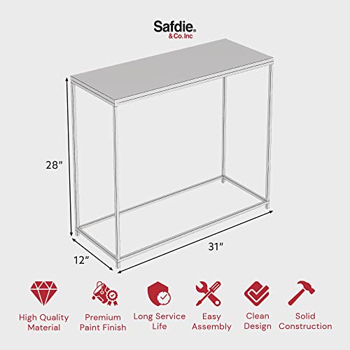 & Co. - Gray Console Table, 2-Layer Entryway Table, Console Tables for Entryway, Use As Doorway Table, Sofa Table, or Accent Furniture for Decorating Foyer, 12 x 31.5 x 39.5 Inches