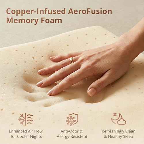 Queen Size Mattress 12 Inch Cooling Copper Gel Memory Foam, Medium, view 6