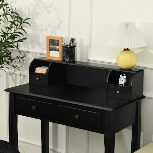 Writing Desk with 4 Drawers, view 3