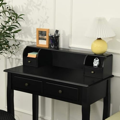 Writing Desk with 4 Drawers, view 3