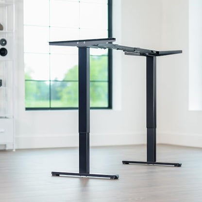 Black Dual Motor Electric Standing Desk Frame, DESK-E-200B, view 3
