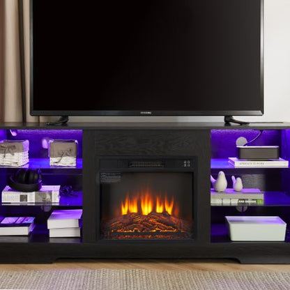 Fireplace TV Stand with 18" Fireplace, view 5