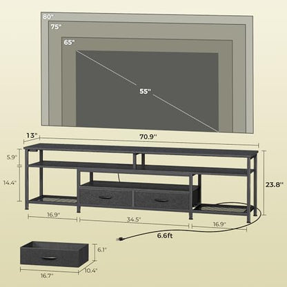 TV Stand for 75 80 Inch TV, view 3