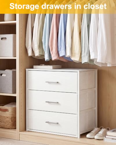 Closet Drawers for Clothes, 1 Pack, 3 Drawers Dresser, 21.2" Wide, view 4