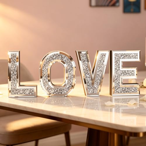Love Letter Sign Home Wall Decor,Love Home Decoration for | Tabletop & Wall-mount,Bed Room and Living Room Decor,Ideal for Valentine's Day, Anniversary, Housewarming Gift