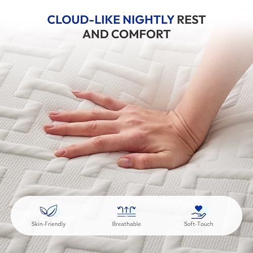 12 Inch Full Mattress,Gel-Infused Green Tea Memory Foam,Medium Firm, view 6
