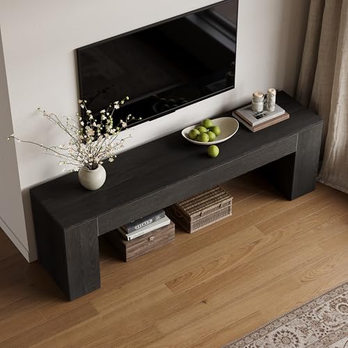 70.8" TV Stand, Wooden Entertainment Center, view 6