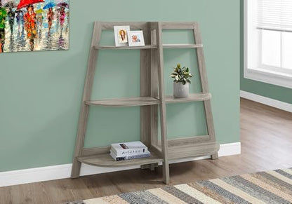 Bookshelf, Bookcase, Etagere, 3 Tier, 48" h, Office, Bedroom, Brown Laminate