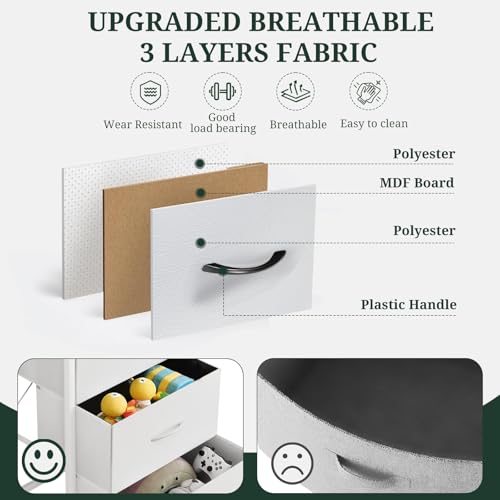 9-Drawer Dresser for Bedroom, Anti-Tip Tall Storage Organizer, view 7