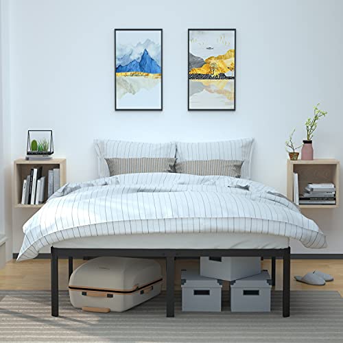 Heavy Duty Non-Slip Sturdy Bed Frame with Steel Slats, No Box Spring Needed, view 7
