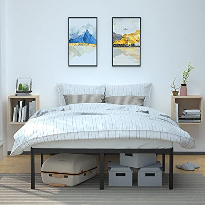 Heavy Duty Non-Slip Sturdy Bed Frame with Steel Slats, No Box Spring Needed, view 7