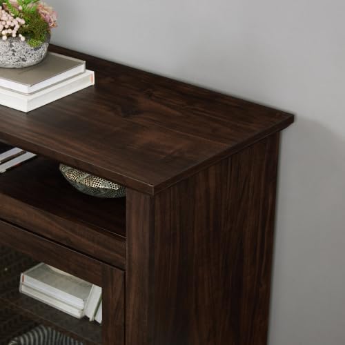Farmhouse TV Stand for 65 Inch TV, Wide Entertainment Center, Brown, view 7