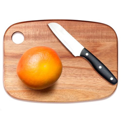 Small Acacia Wood Cutting Boards for Kitchen with Hanging, view 2