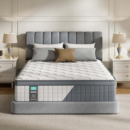 Twin Mattress 10 Inch,Hybrid Twin Bed Mattress in a Box,Medium Firm Feel, view 3