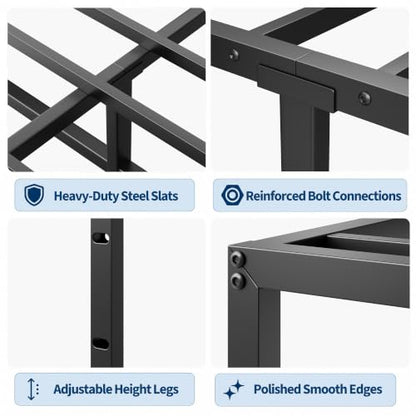 Heavy-Duty Metal Platform Bed Frame, view 5