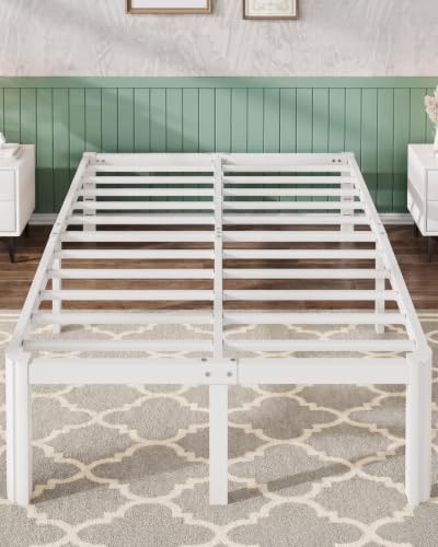 Full Metal Bed Frame, 14 Inch Tall, 12 in Storage, Rounded Legs, view 2