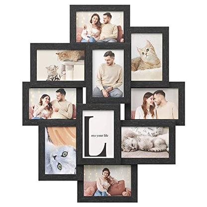 Collage Picture Frames for Wall Decor, 10-Pack 4 x 6, Glass Front, view 2