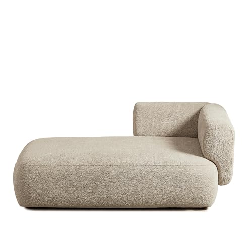 Boucle Upholstered Left Facing Chaise Lounge Indoor for Living Room Bedroom, view 5