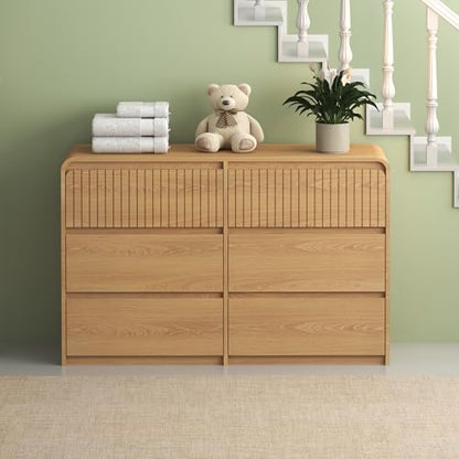 Modern 6 Drawer Dresser for Bedroom, 48" Large Wide Chest of Drawers, view 5