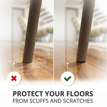 Felt Furniture Pads 235 PCS Premium Furniture Pads - Felt Pads Furniture Feet Best Wood Floor Protectors - Protect Your Hardwood & Laminate Flooring!