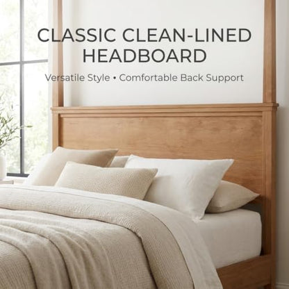 King Canopy Bed Frame with Headboard, 4-Poster Platform Bed, view 6